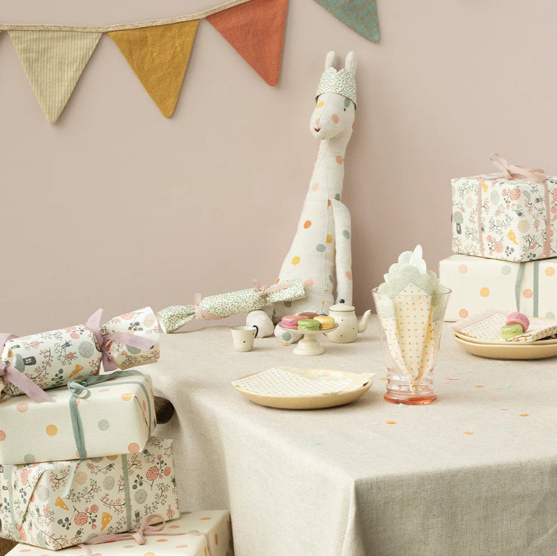 Serviettes de table Multi Dots- Ocre.