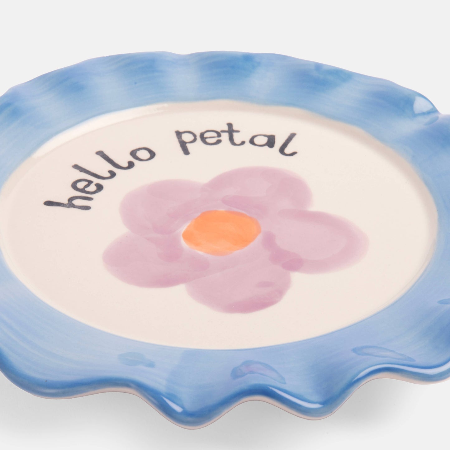Assiette en céramique Daisy bleu clair