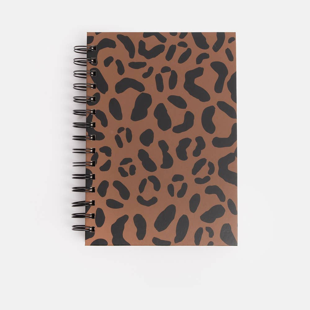 Carnet à spirale A5 Tan Leopard