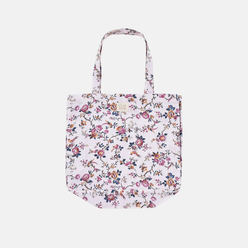 Tote Bag Beverly en coton bio - Cream Rétro Garden