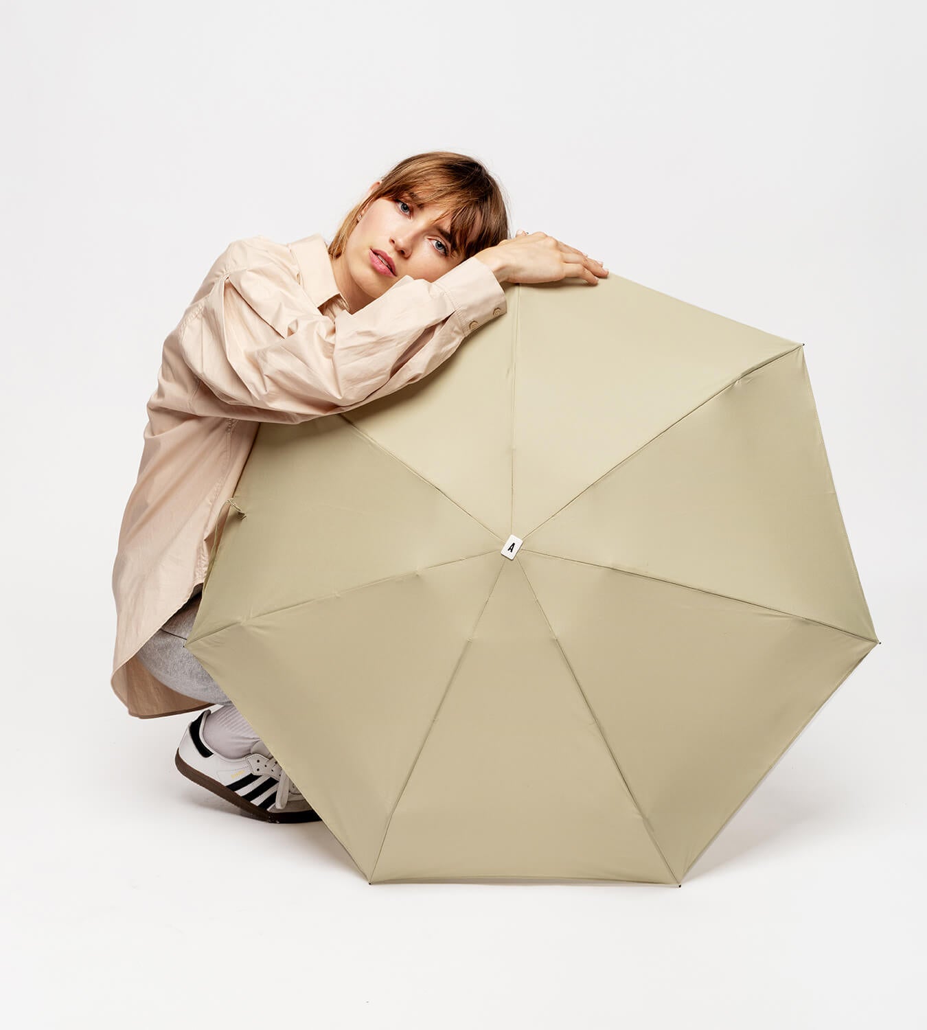 Mini-Parapluie adulte - ELISE - Vert olive