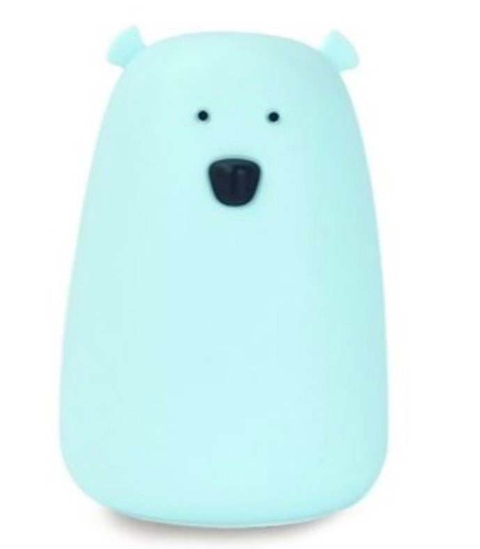 Veilleuse rechargeable - Téo Ours bleu