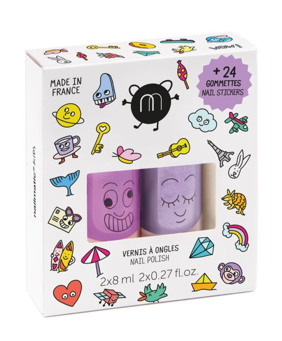 Vernis duo enfant + 24 gommettes