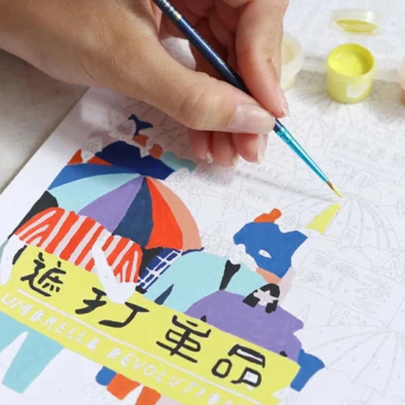 Kit de Peinture au numéro - Umbrella Revolution