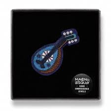 Broche brodée main - Oud