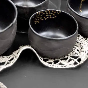 Bol Moon black et doré - Medium