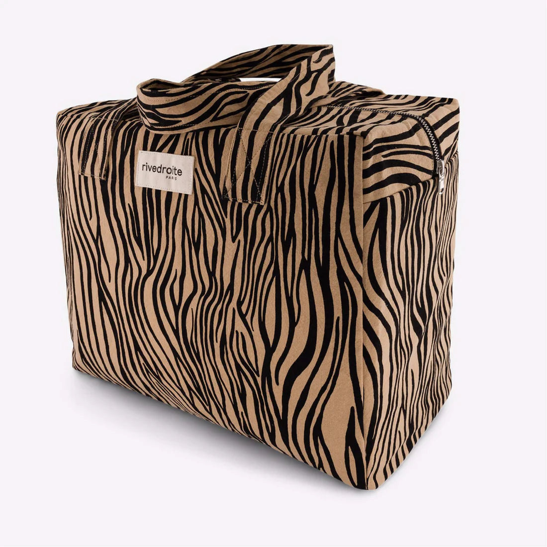 Sac 24H Célestins en coton recyclé - Zébré