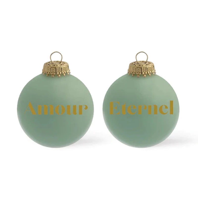 Boule de Noël - Collection Pantone - Amour Eternel
