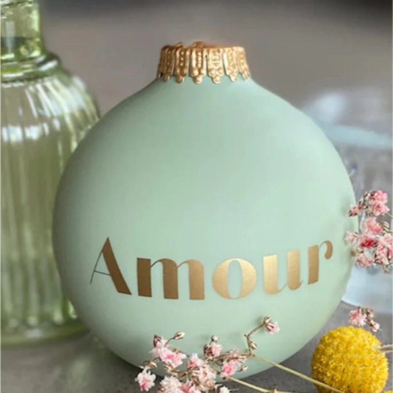 Boule de Noël - Collection Pantone - Amour Eternel
