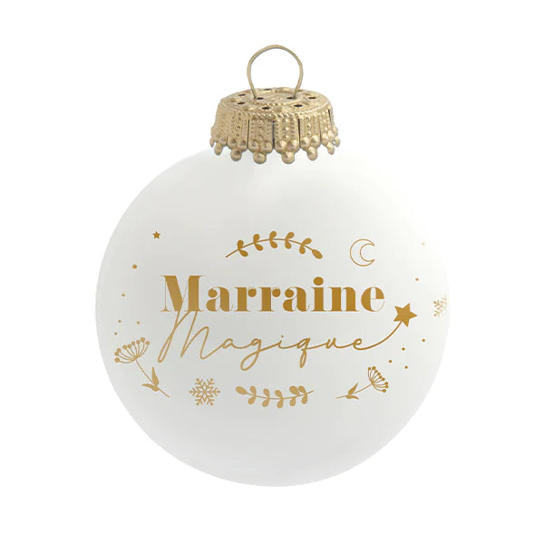 Boule de Noël - Marraine Magique