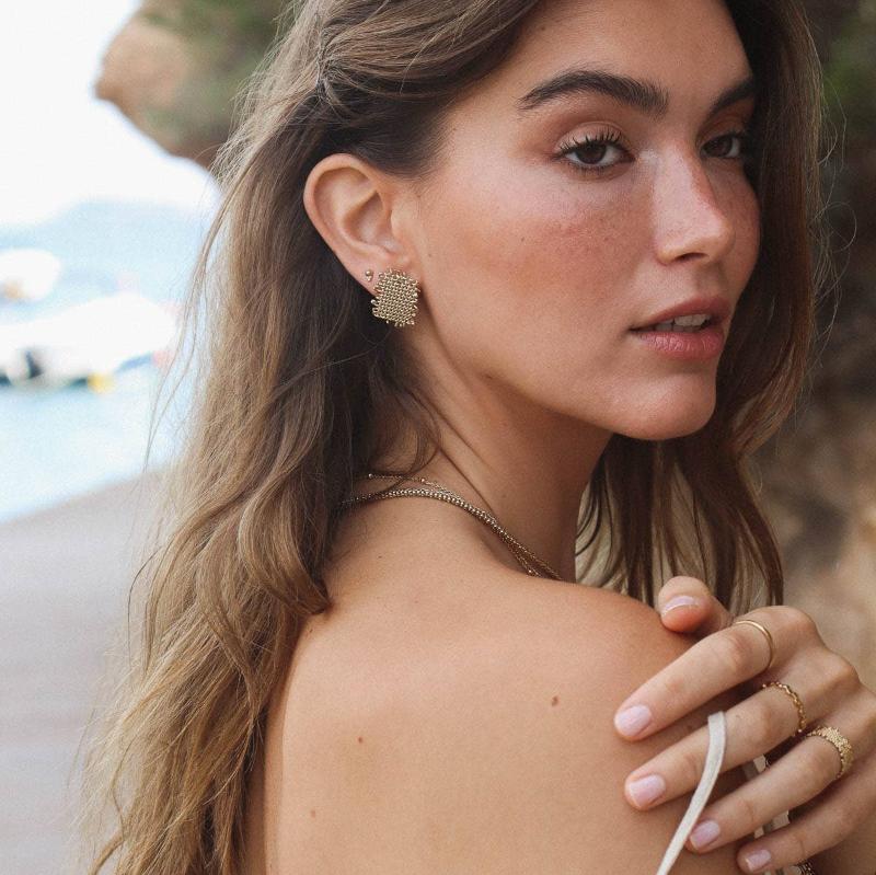 Boucles d'oreilles Raphia