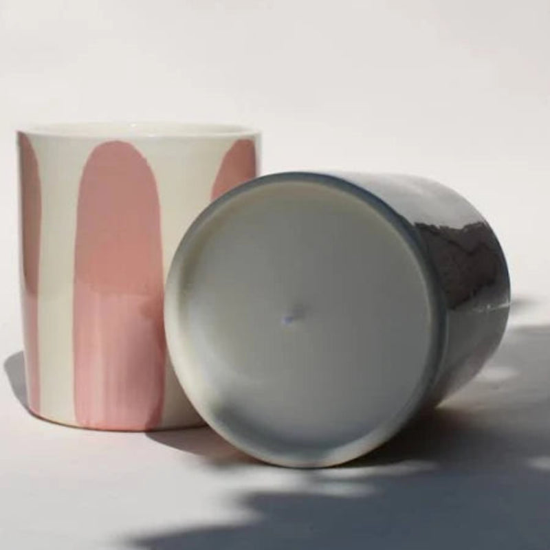Bougie parfumée + pot céramique - Figue & Fleurs d'abricotier