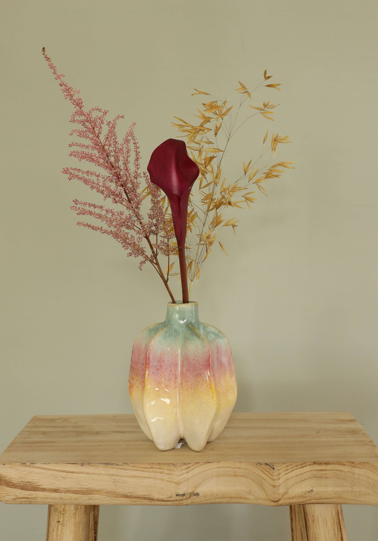 Vase Carambole Arc-en-ciel