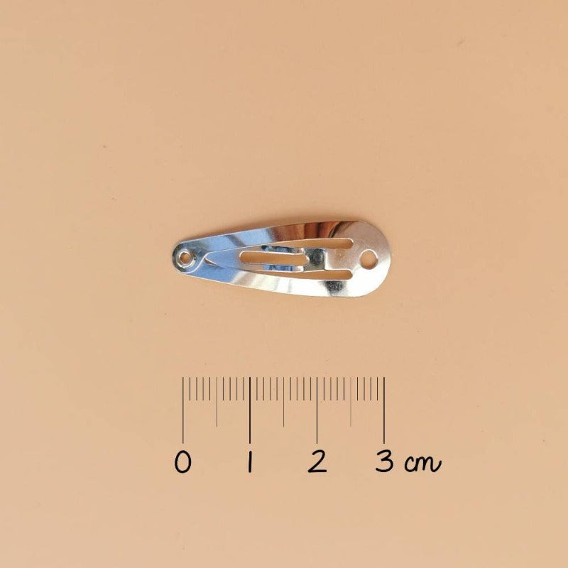 Barrette mini pomme - Velours rouge