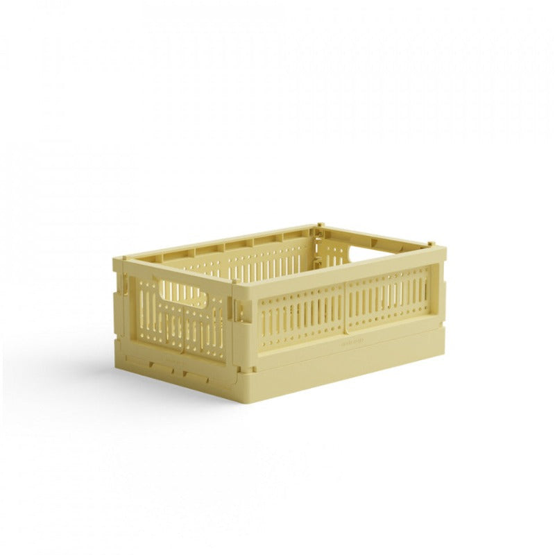 Caisse pliable de rangement - Mini - Lemon Cream
