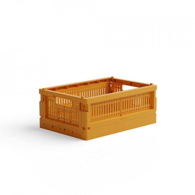Caisse pliable de rangement - Mini - Moutarde