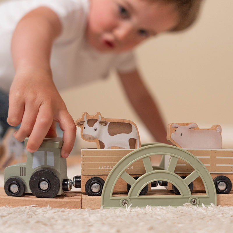 Circuit Train en Bois - Little Farm