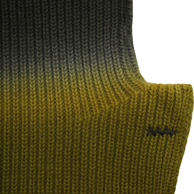 Col Deep Dye Kaki en cachemire