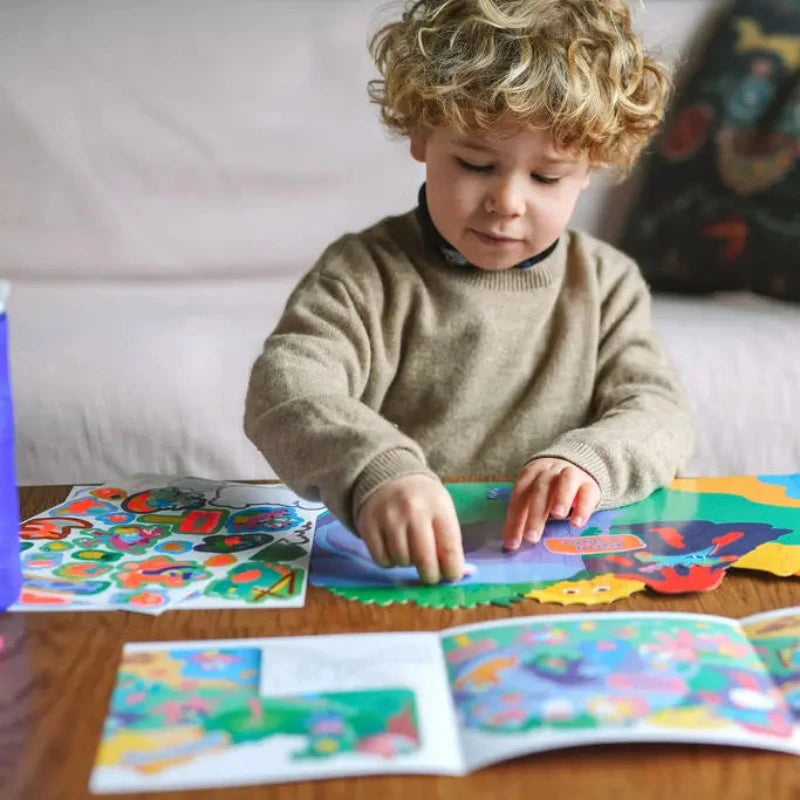 Les Ateliers Omy - Dinoland - Poster recto verso à colorier et à décorer
