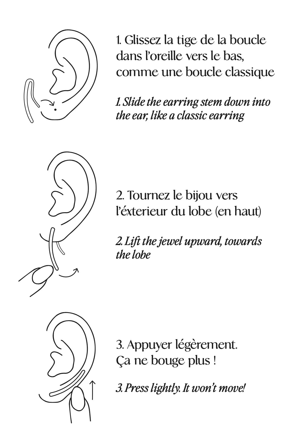 Contours d'oreilles Laurine