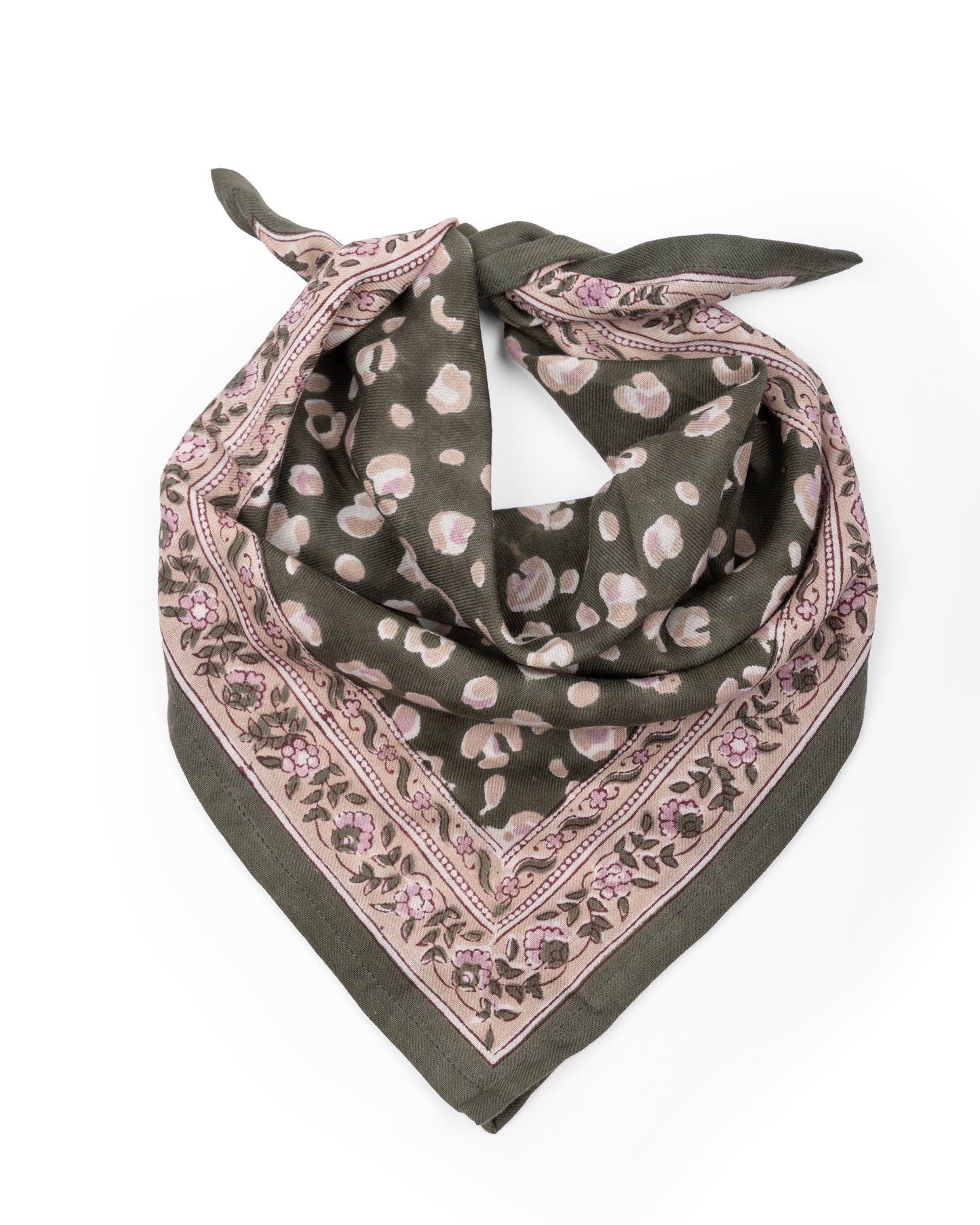 Foulard Léopard Bengal Petit modèle - Khaki