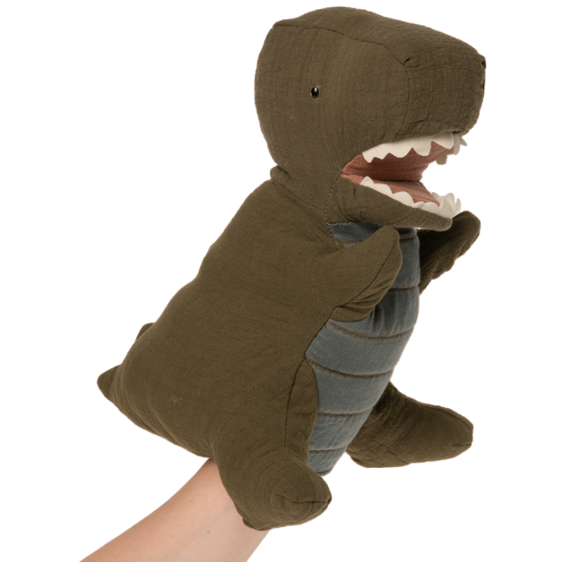Gantosaurus Rex Marionnette - Vert Kaki
