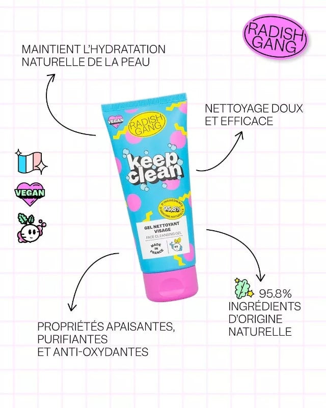 Gel nettoyant visage - KEEP CLEAN