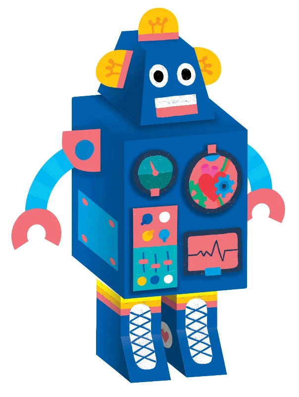 Les Ateliers Omy - Hello Robots - 3 paper Toys à fabriquer