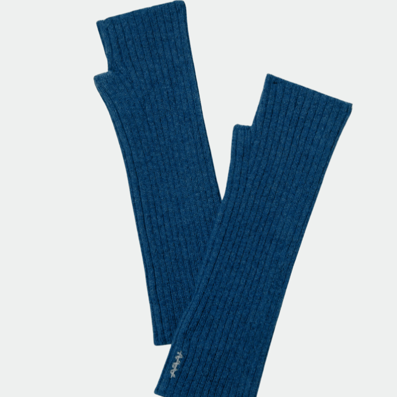Mitaines Denim en cachemire