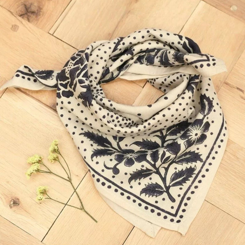 Foulard petit format - Hindi Bandana écru