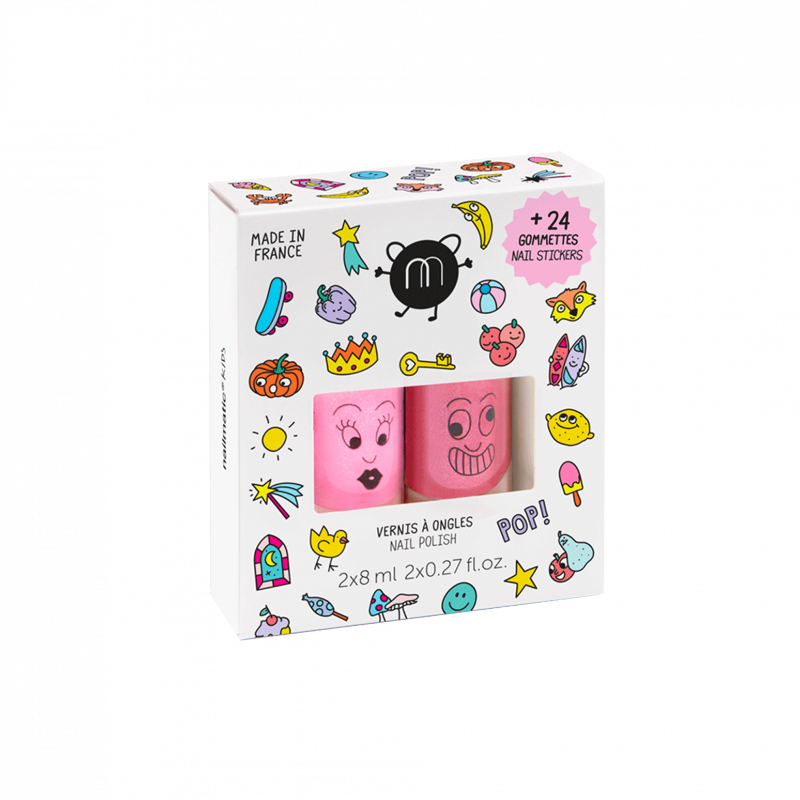 Vernis duo enfant + 24 gommettes