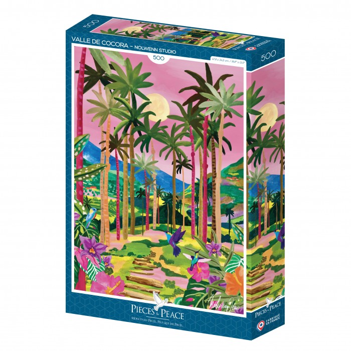 Puzzle 500 pièces Vallée de Cocora de Nolwen Studio