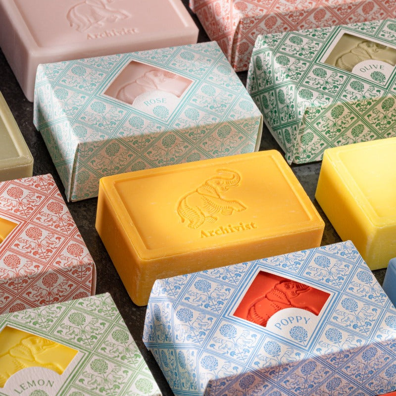 Savon solide parfumé senteur Coquelicot - L'éléphant
