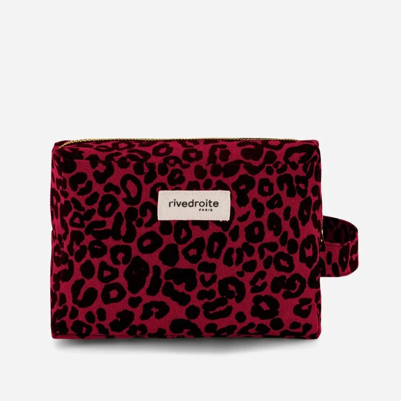 Grande Trousse Tournelles - Léopard Vibrant Red