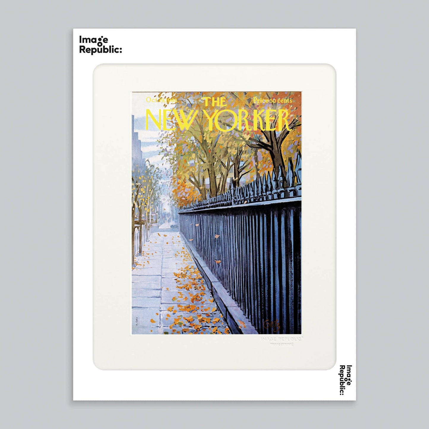 Affiche 30x40 cm THE NEWYORKER 77 GETZ AUTUMN 1968 49997