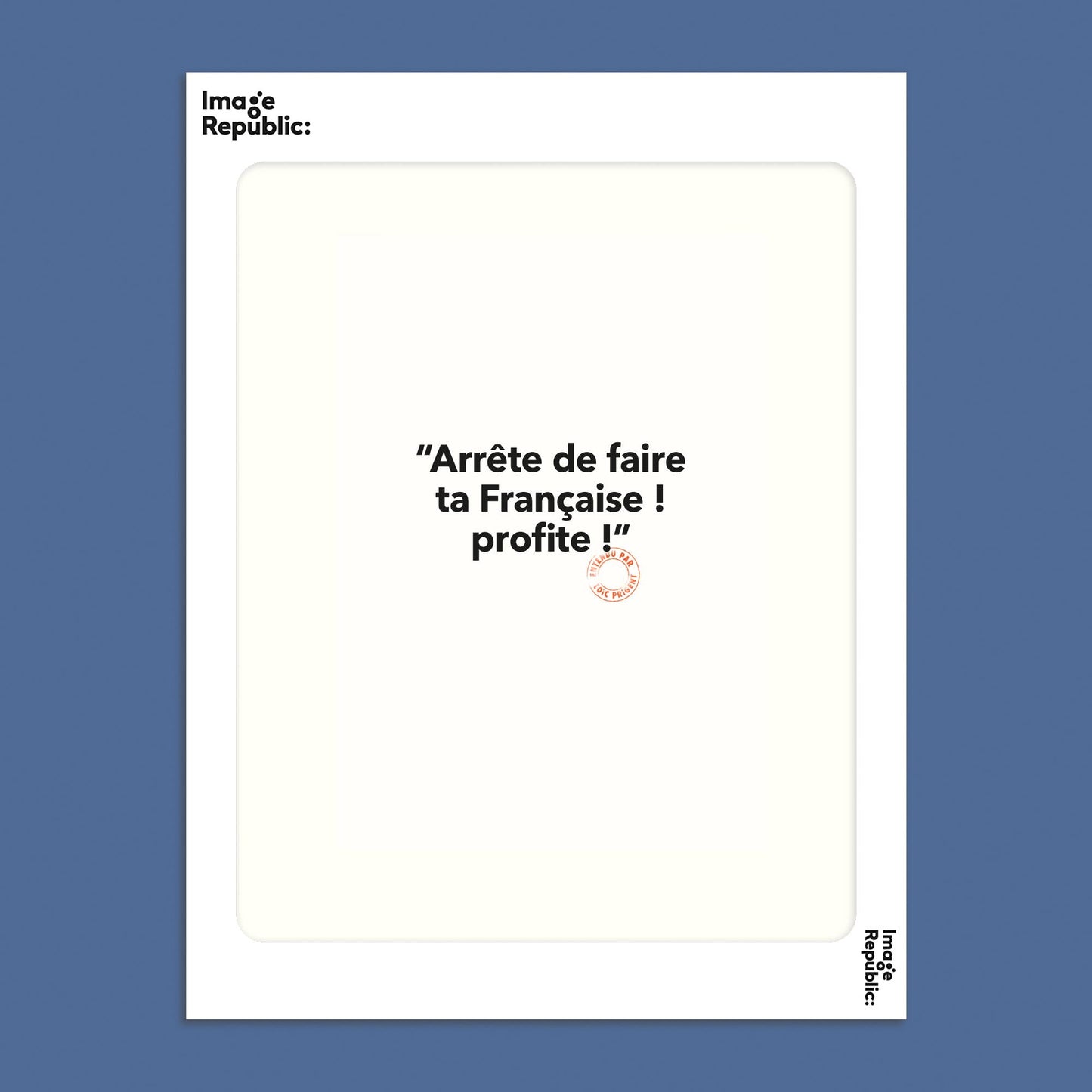 LOIC PRIGENT 11 ARRETE DE FAIRE 30x40 cm