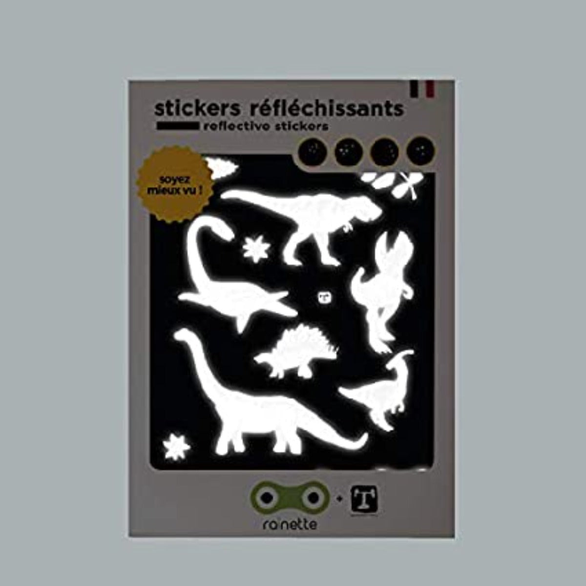 Stickers réfléchissants Dino - Rainette