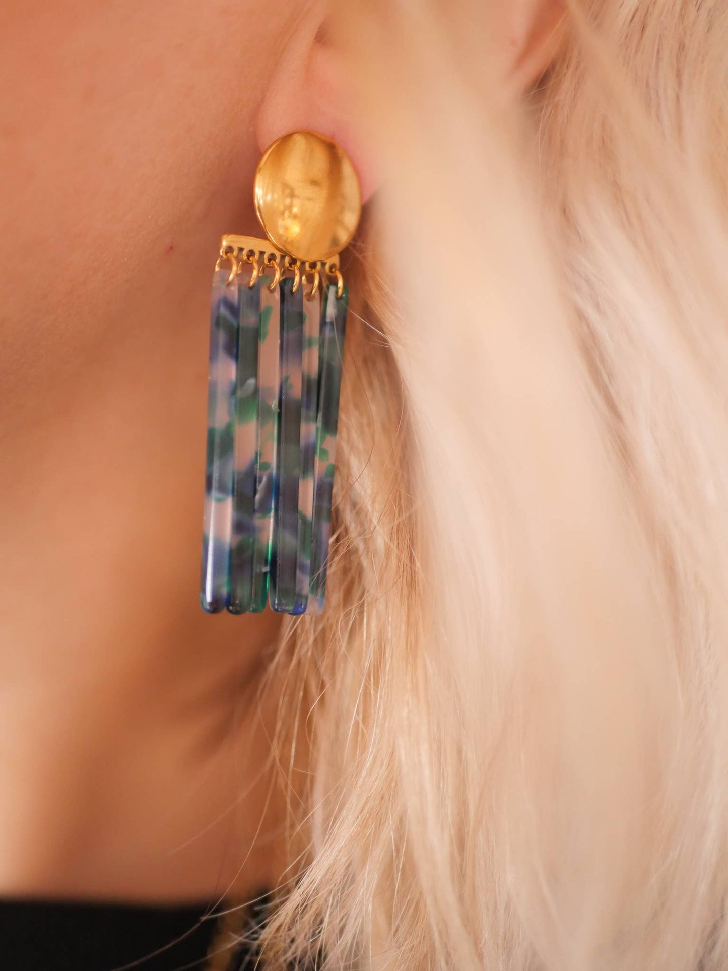 Boucles d’oreilles Janis - Bleu