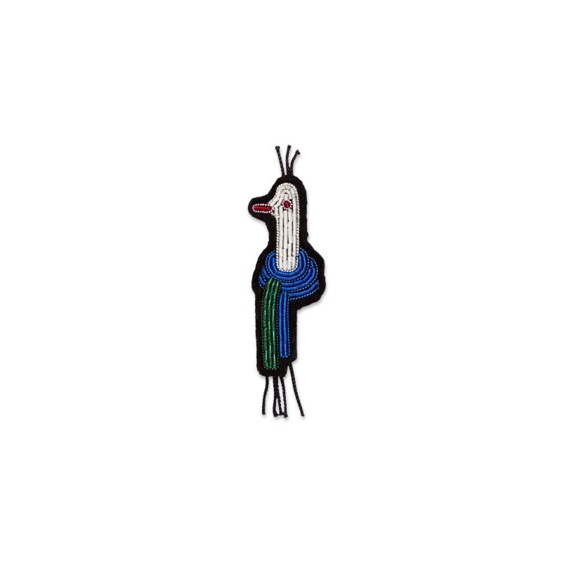 Broche brodée main - Canard