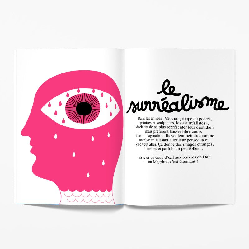 Une collection de petits livres pour apprendre sur tout, partout... à tout moment en s’amusant. Minus, à partager absolument entre parents et enfants ! Un cahier pour découvrir le cubisme, le surréalisme... en s'amusant Idéal pour comprendre l'art moderne que l'on soit parent ou enfant Des activités pour stimuler la créativité des enfants de 5 à 99 ans Des astuces pour attiser la curiosité des enfants au musée