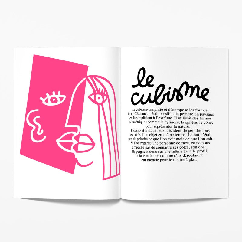Une collection de petits livres pour apprendre sur tout, partout... à tout moment en s’amusant. Minus, à partager absolument entre parents et enfants ! Un cahier pour découvrir le cubisme, le surréalisme... en s'amusant Idéal pour comprendre l'art moderne que l'on soit parent ou enfant Des activités pour stimuler la créativité des enfants de 5 à 99 ans Des astuces pour attiser la curiosité des enfants au musée