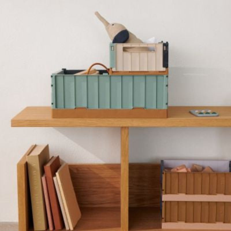 Caisse Weston Liewood disponible en 2 tailles S ou M, lot de 2. Coloris Sea Blue multi mix