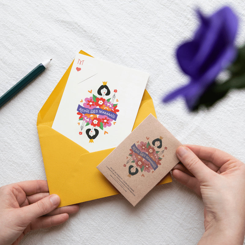 Carte à planter - Reine des Mamans