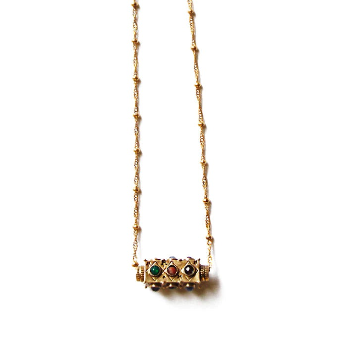 Collier Sacha Talisman Pierres
