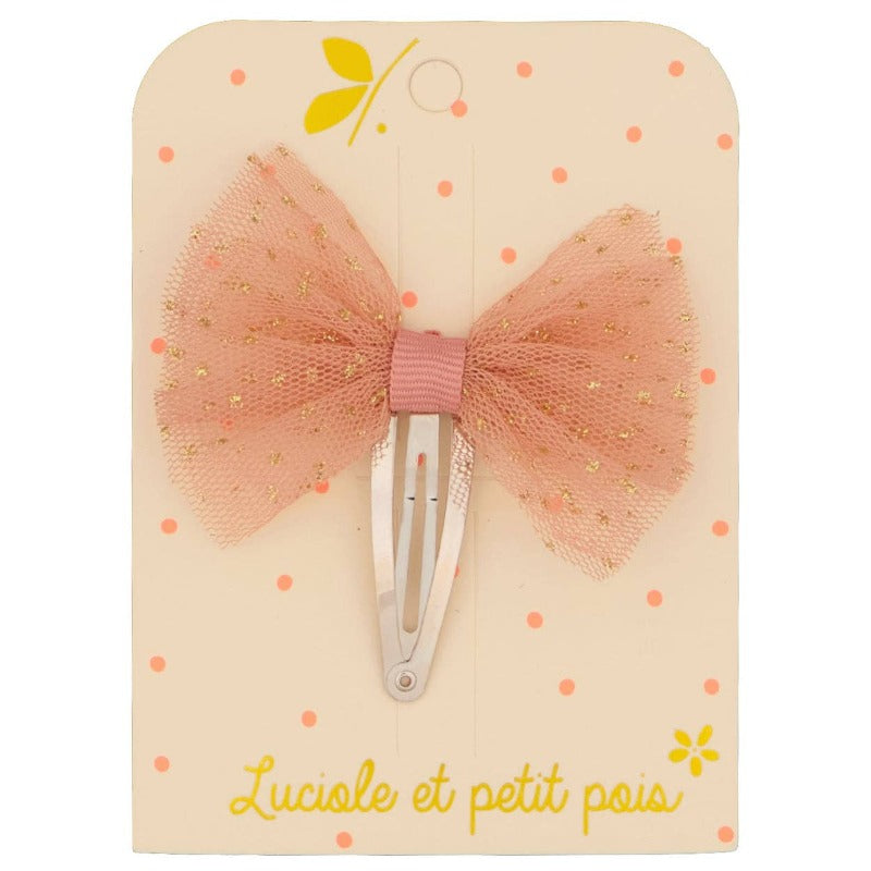 Barrette tutu - Vieux rose