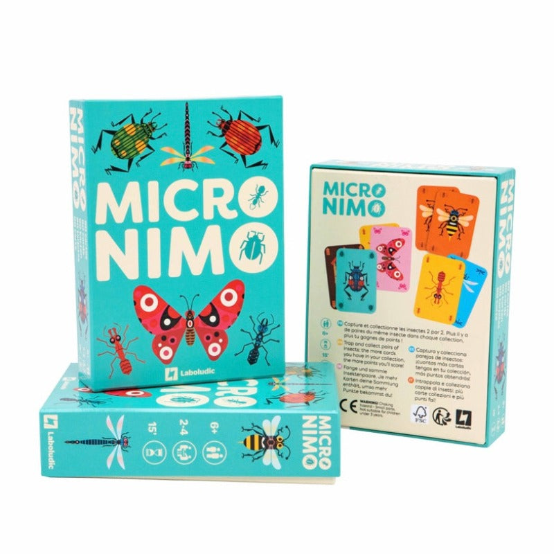 Un jeu de cartes facile où l’on collectionne de beaux insectes C’est facile ! Faites vos collections, et améliorez votre score avec des cartes Joker. À la fin de la partie, on fait les compte et le gagnant est celui qui remporte le maximum de points. Gros coup de coeur pour ce très beau jeu de cartes qui plaira à toutes les générations.
