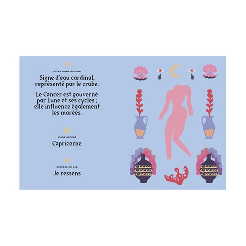 visuel d'une double page du signe du Cancer.