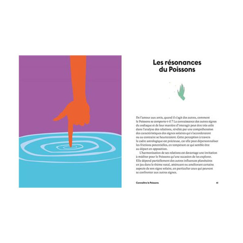 Les résonances du Poissons, livre sur le signe astrologique du Poisson aux collection Hachette.