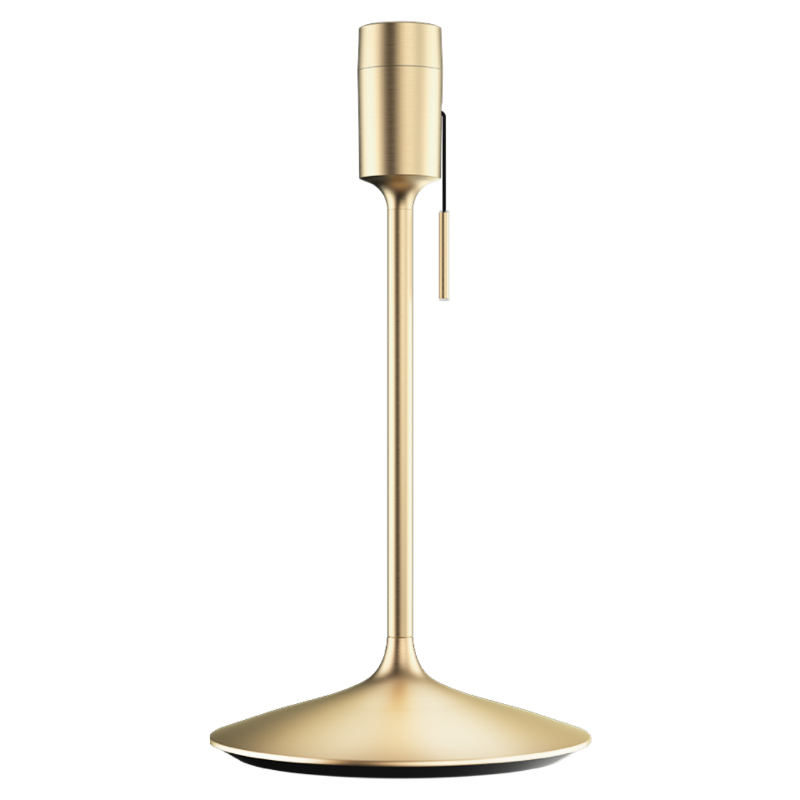 pied de lampe champagne, inspiration flute à champgane création Umage. Coloris laiton brossé.