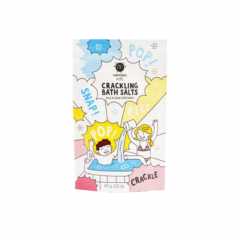 Au contact de l’eau, les sels de bains crépitants Nailmatic font le show ! Cascade de rires assurée avec ce festival de sons et de couleur à l'heure du bain ... Formule enrichie en vitamine E et huile d’amande douce pour hydrater la peau. Un Parfum fruits rouges gourmand et des propriétés relaxantes grâce aux extraits de fleur de camomille. Coloration de l'eau uniquement.